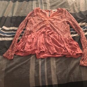 Pink Long Sleeved Shirt